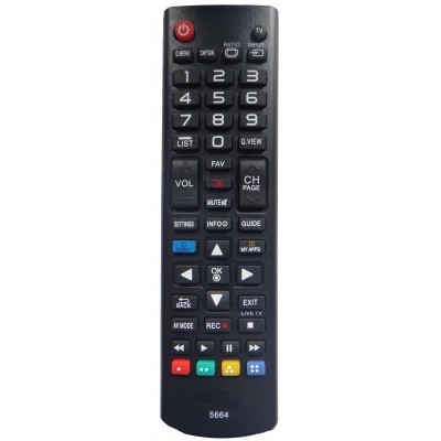 Controle Remoto Compatível Com TV Smart Lg 3d Função My Apps Akb73715664